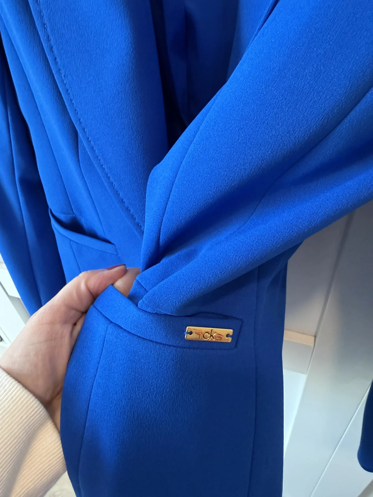 Image for Blazer Calvin Klein bleu royal