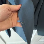 Thumbnail for Ensemble tailleur Dynamite bleu-vert (blazer + pantalon taille haute)