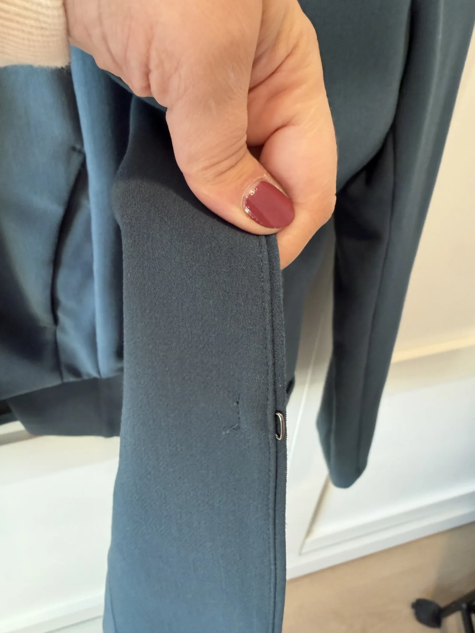 Image for Ensemble tailleur Dynamite bleu-vert (blazer + pantalon taille haute)