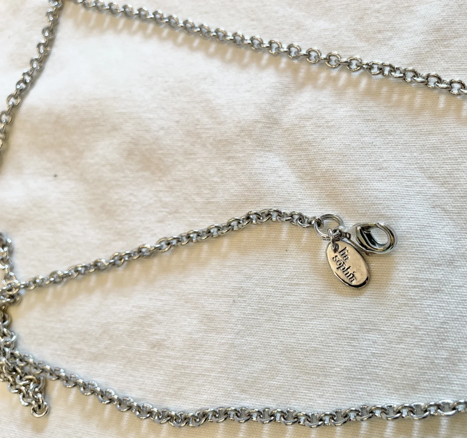 Image for Collier argenté avec fausses turquoises