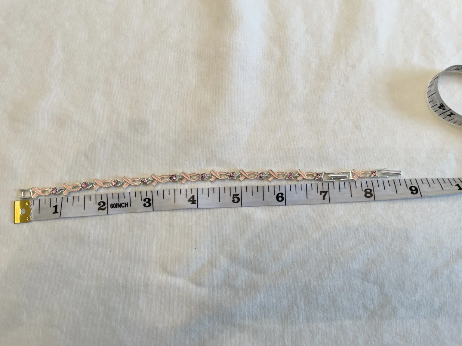 Image for Bracelet rubans roses avec extension