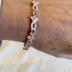 Thumbnail for Bracelet rubans roses avec extension
