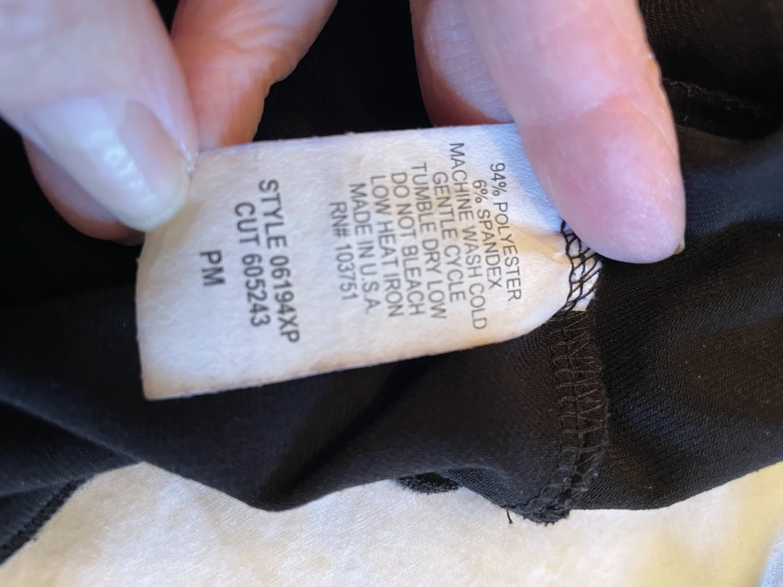 Image for Laura Petite - Blouse noire asymétrique
