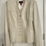 Thumbnail for Veste-manteau Danier en cuir ivoire