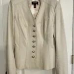 Thumbnail for Veste-manteau Danier en cuir ivoire