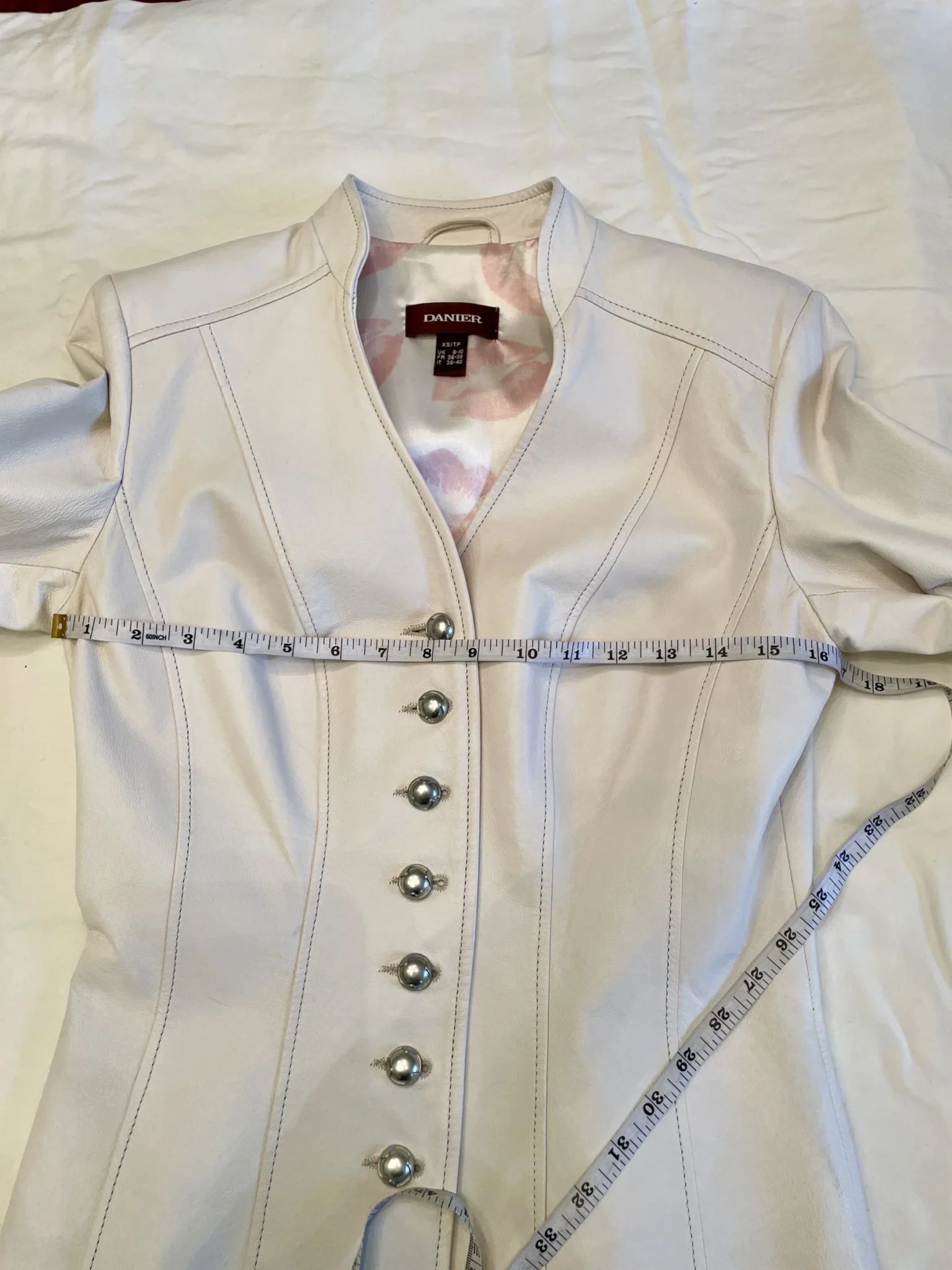 Image for Veste-manteau Danier en cuir ivoire