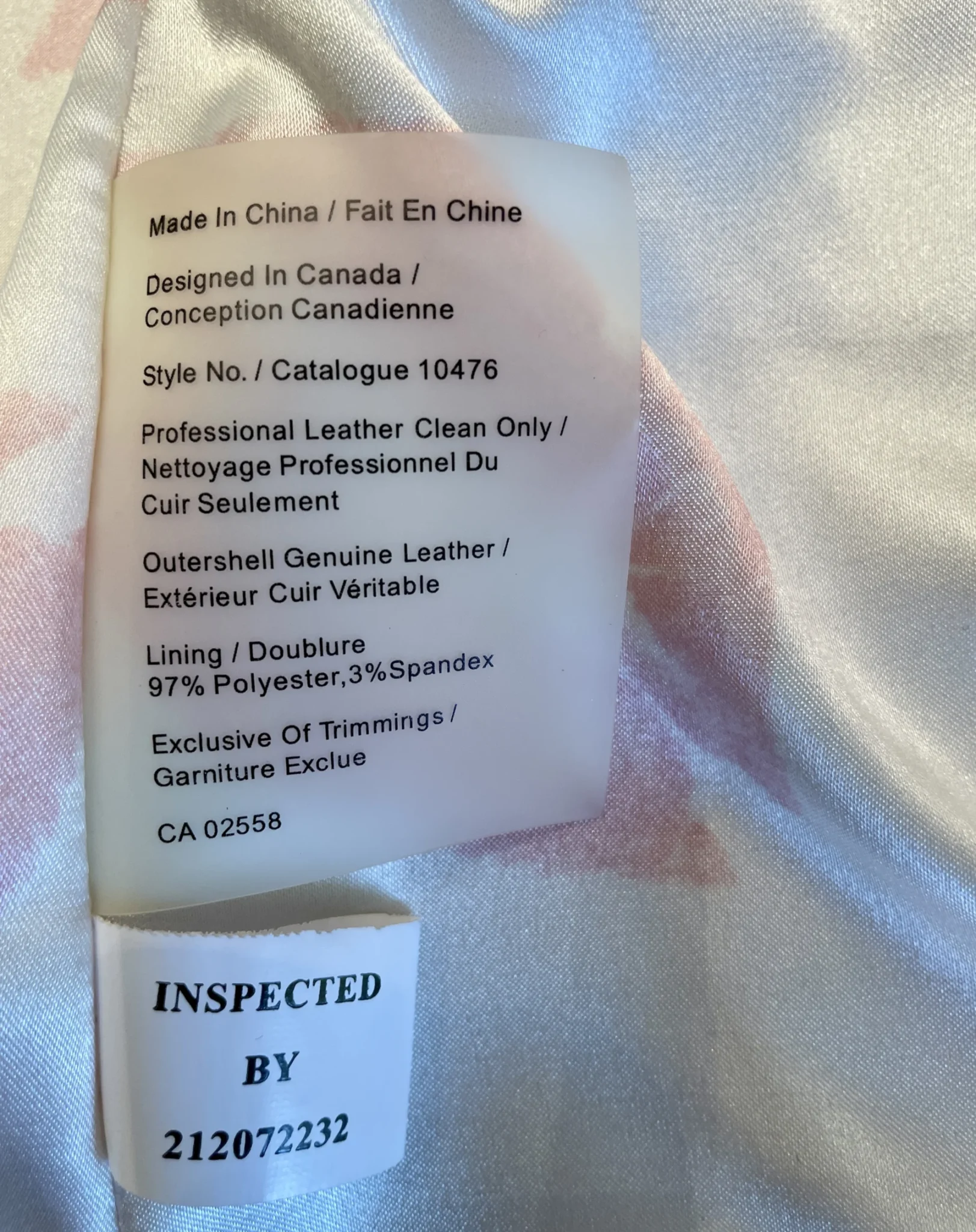 Image for Veste-manteau Danier en cuir ivoire