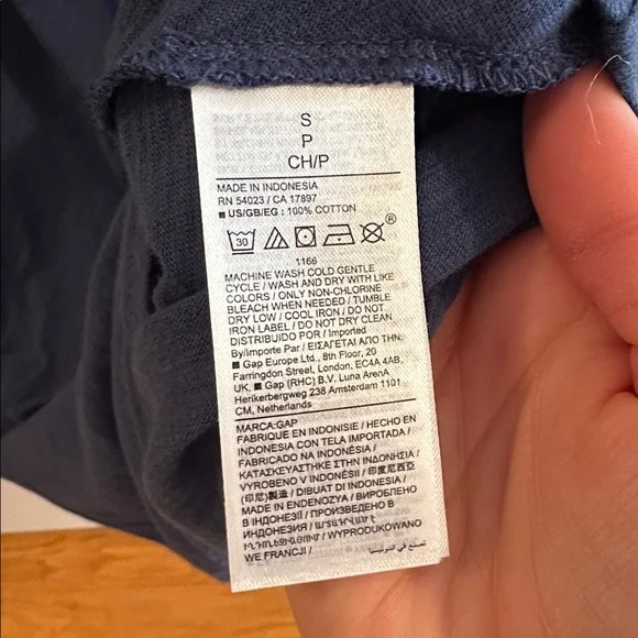 Image for Blue cotton dress Gap