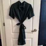 Thumbnail for Robe en soie verte Banana Republic