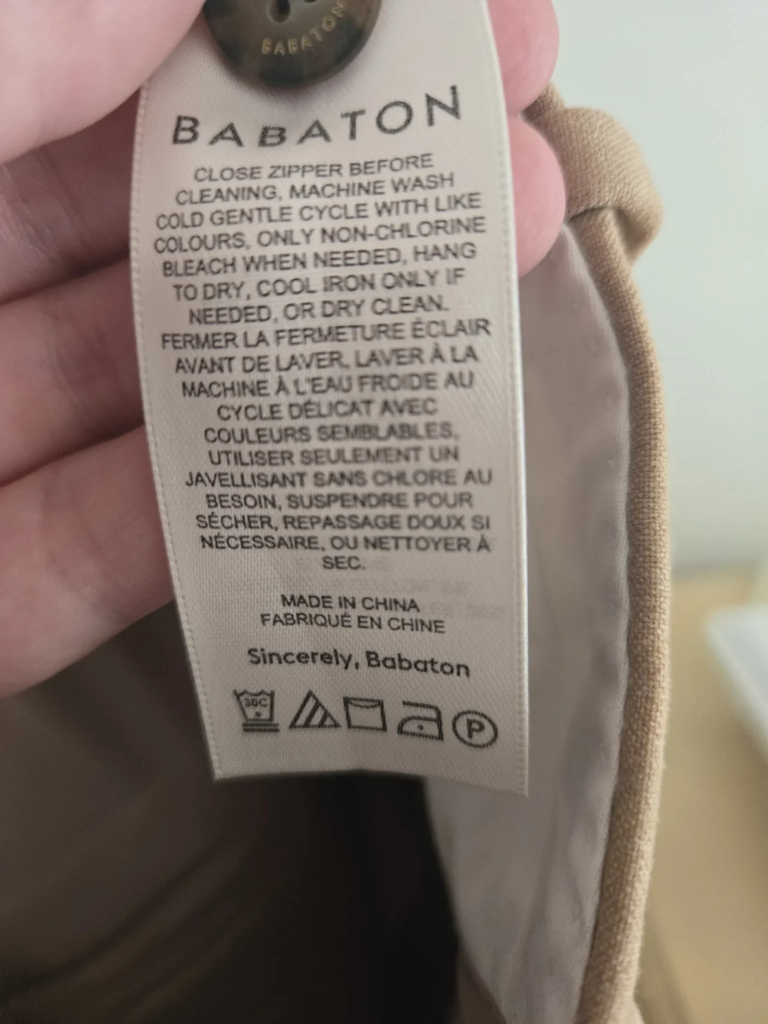 Image for New Aritzia "Bader" trousers