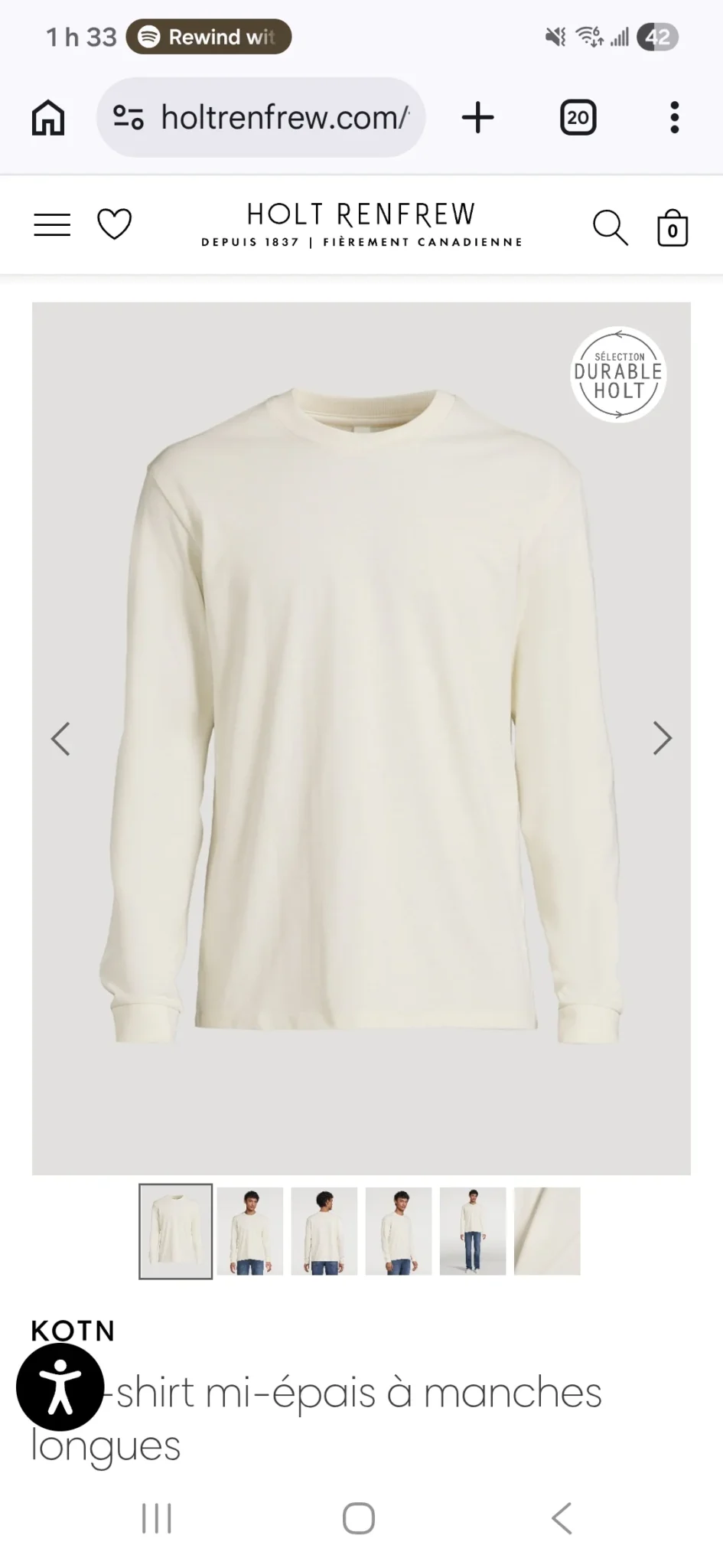 Featured image for KOTN Long-sleeve T-shirt