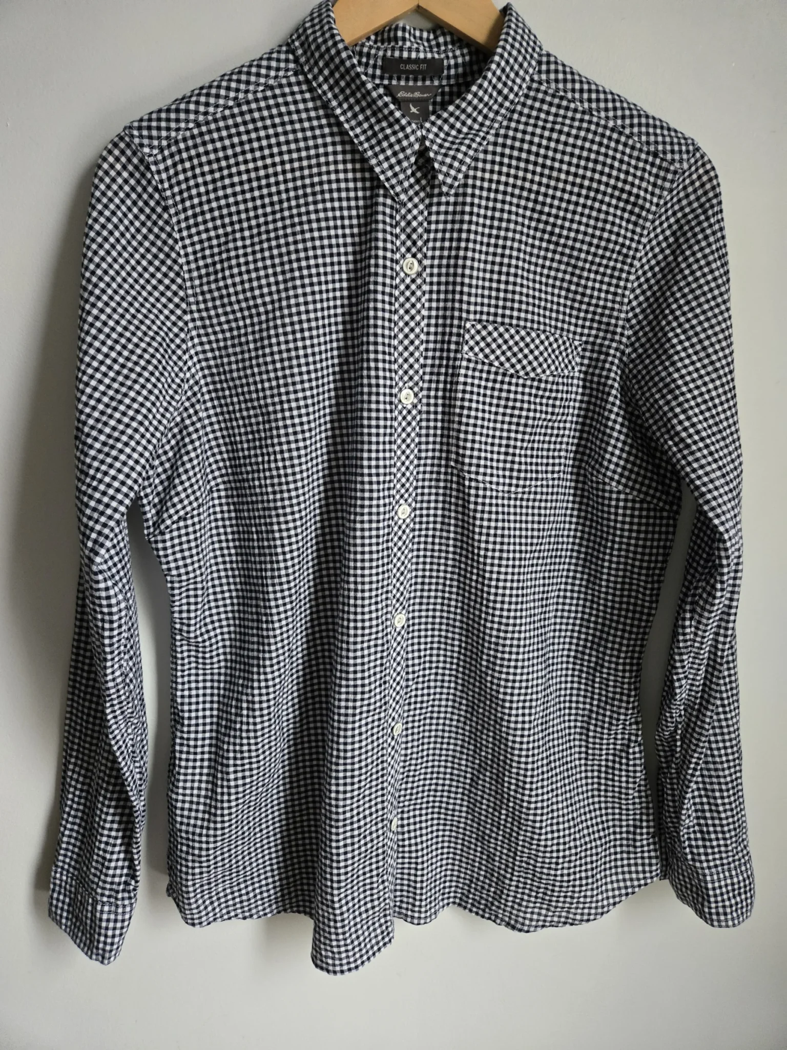 Featured image for Eddie Bauer gingham shirt