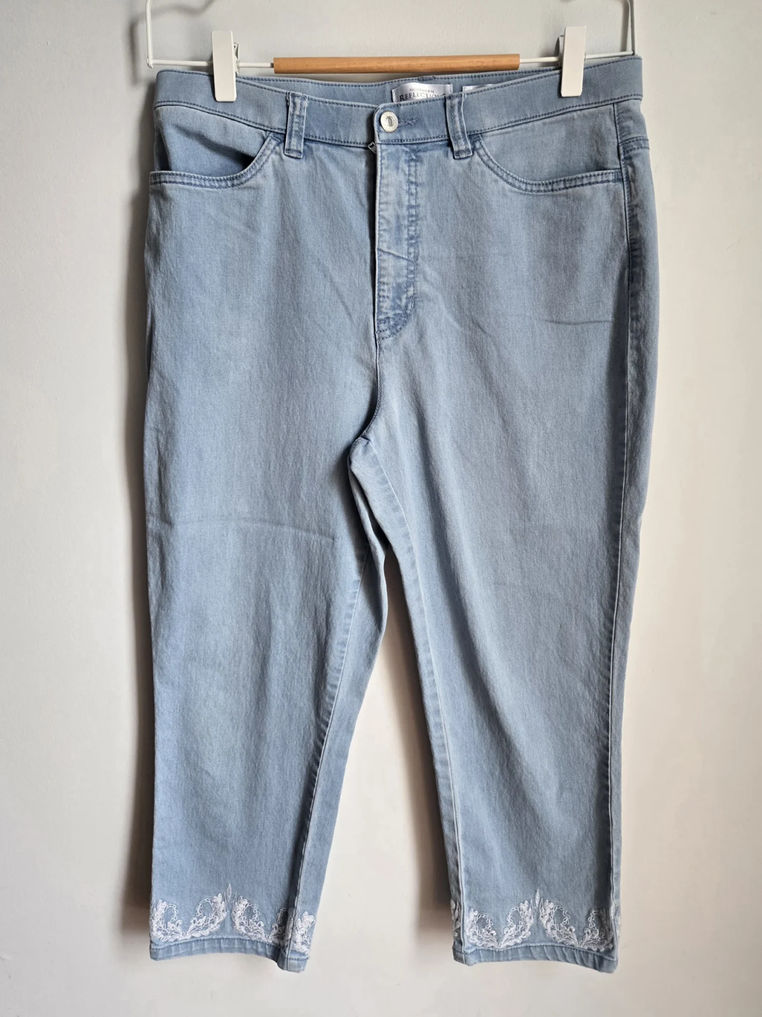 Featured image for Northen Reflections embroidered cropped jeans