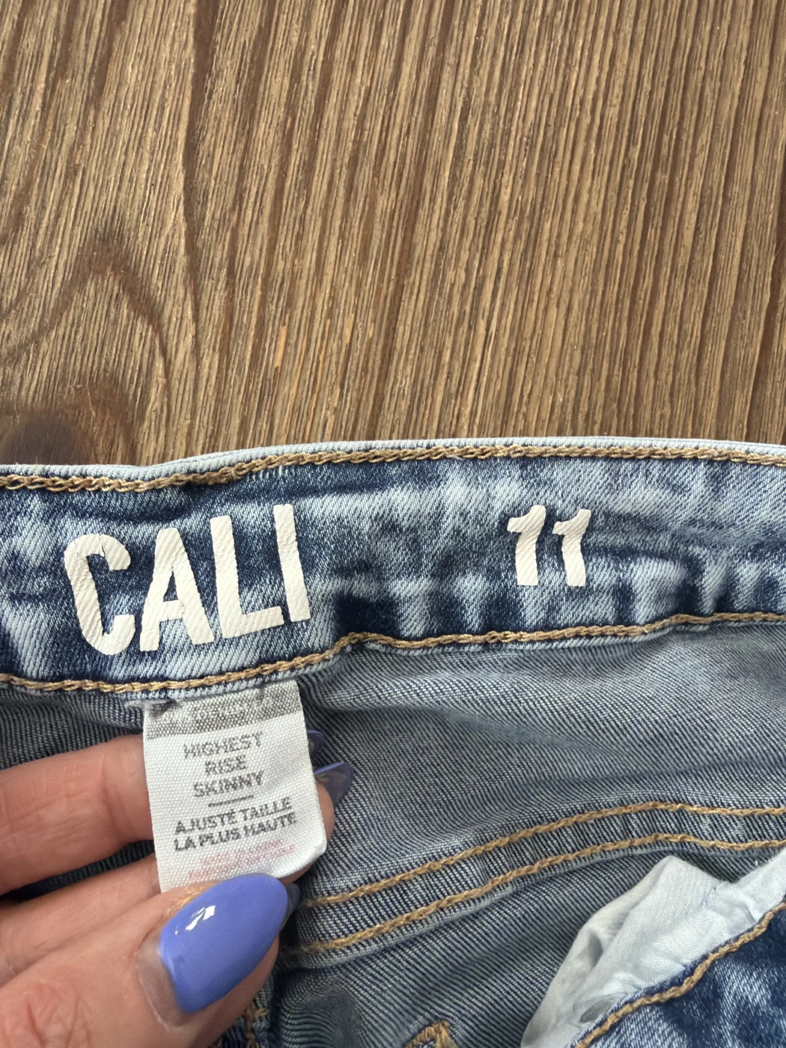 Image for High-waisted skinny jeans