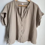 Featured thumbnail for Taupe - beige cotton top GAP