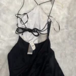 Thumbnail for Magnifique robe noir et blanc de bal