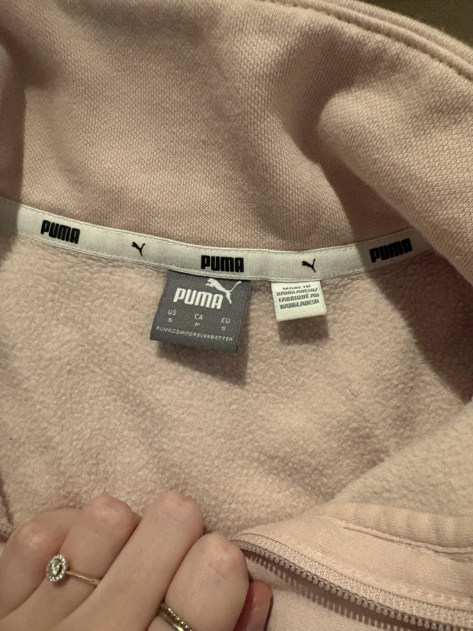 Image for Pink Puma quilted cotton - Small