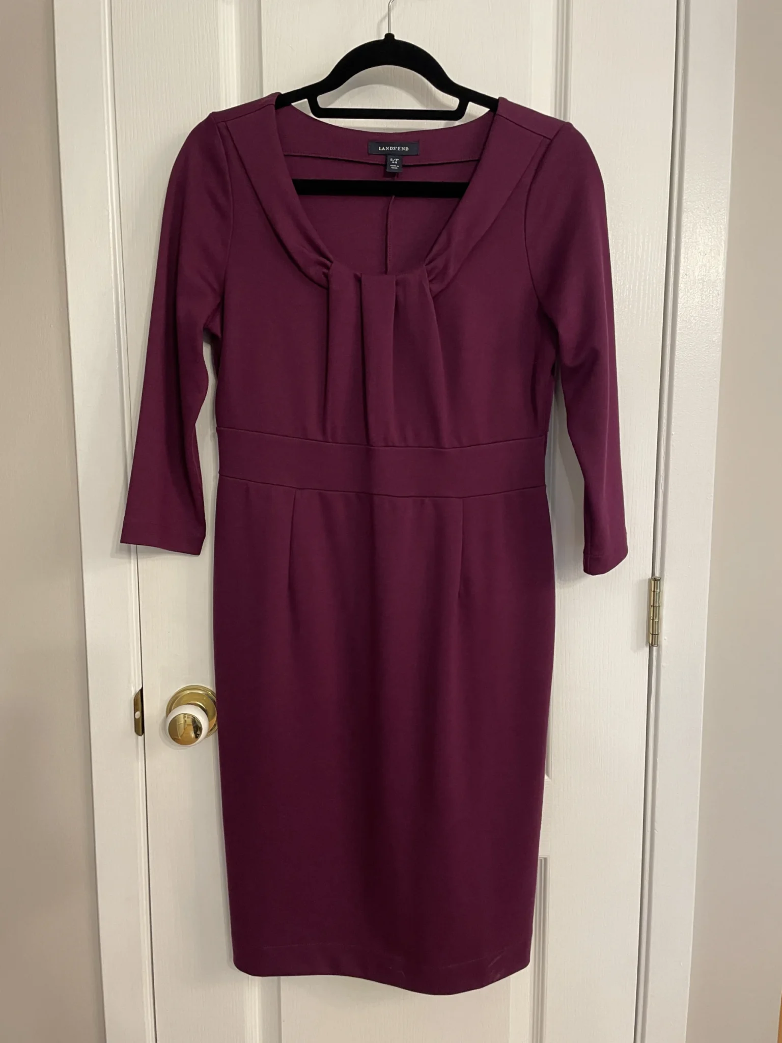 Image for Land's End - Robe mauve profond - manches 3/4