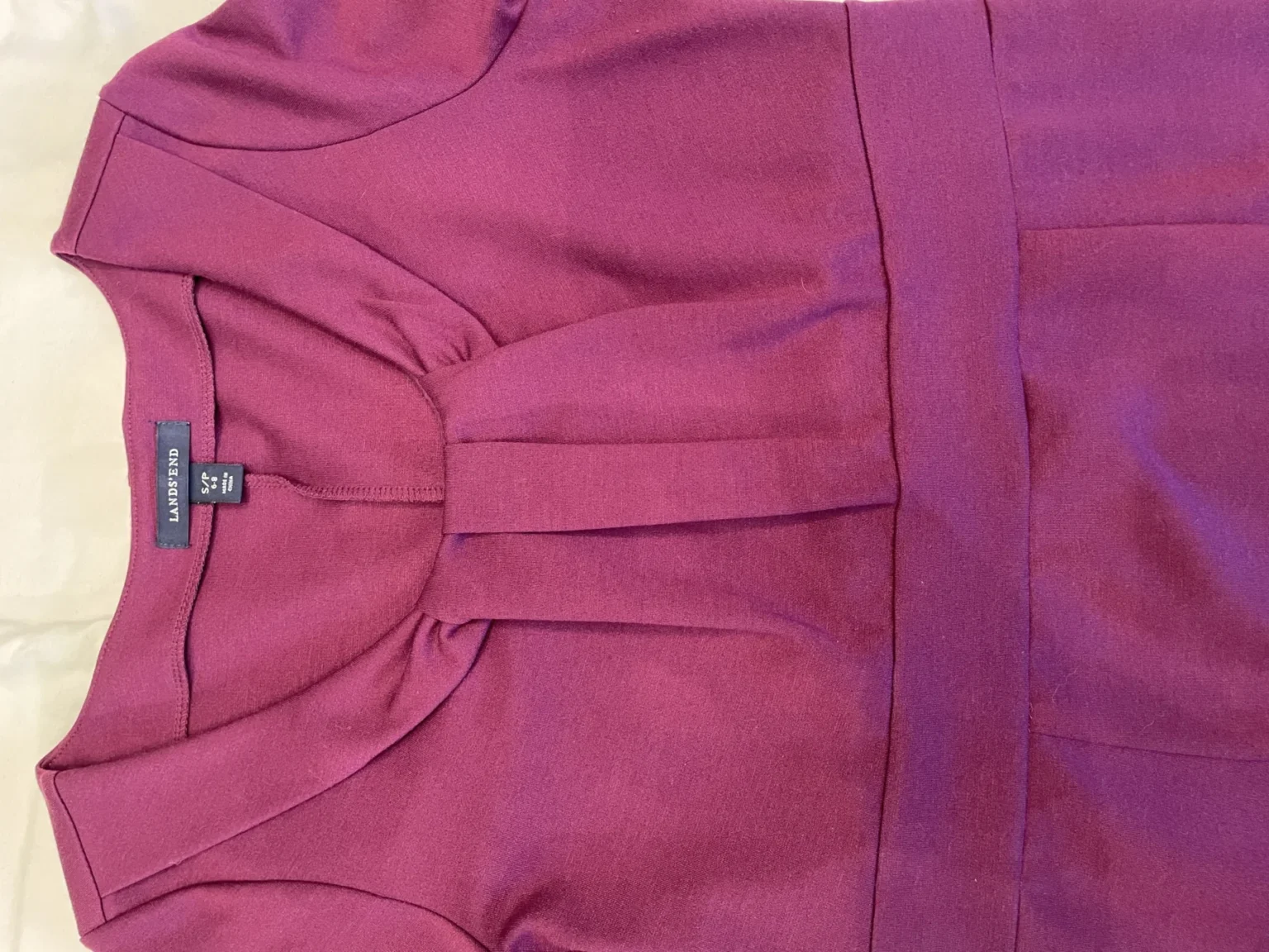Image for Land's End - Robe mauve profond - manches 3/4