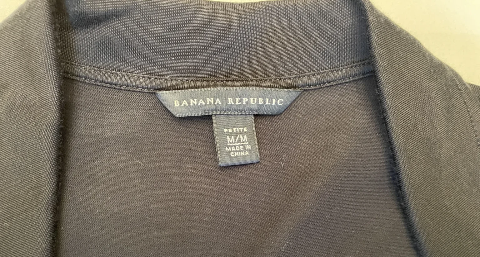 Image for Banana Republic - Robe portefeuille noire