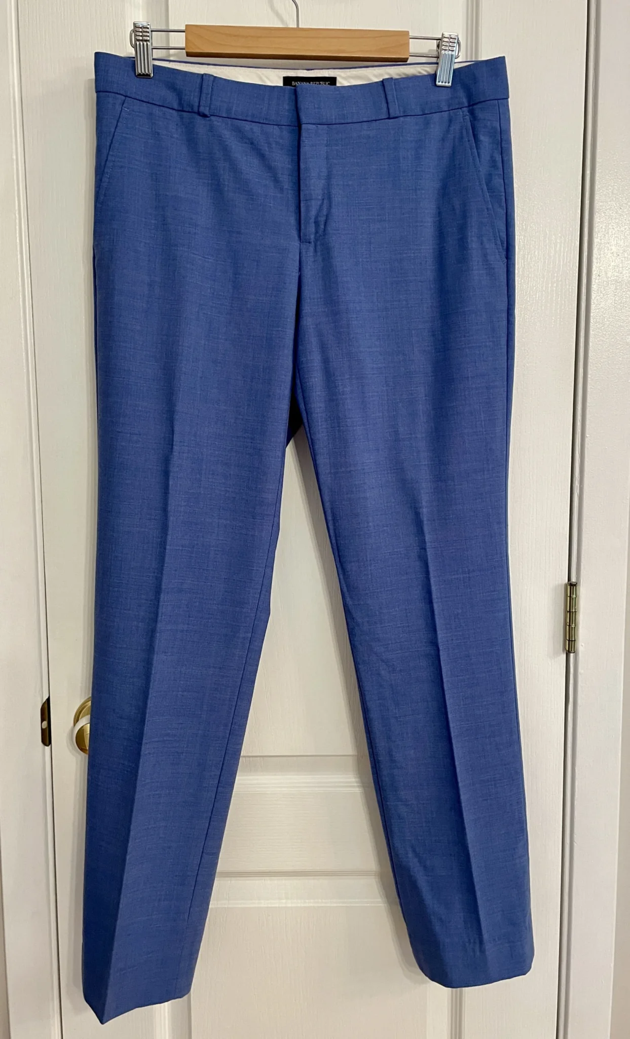 Image for Banana Republic - Pantalon en laine bleu