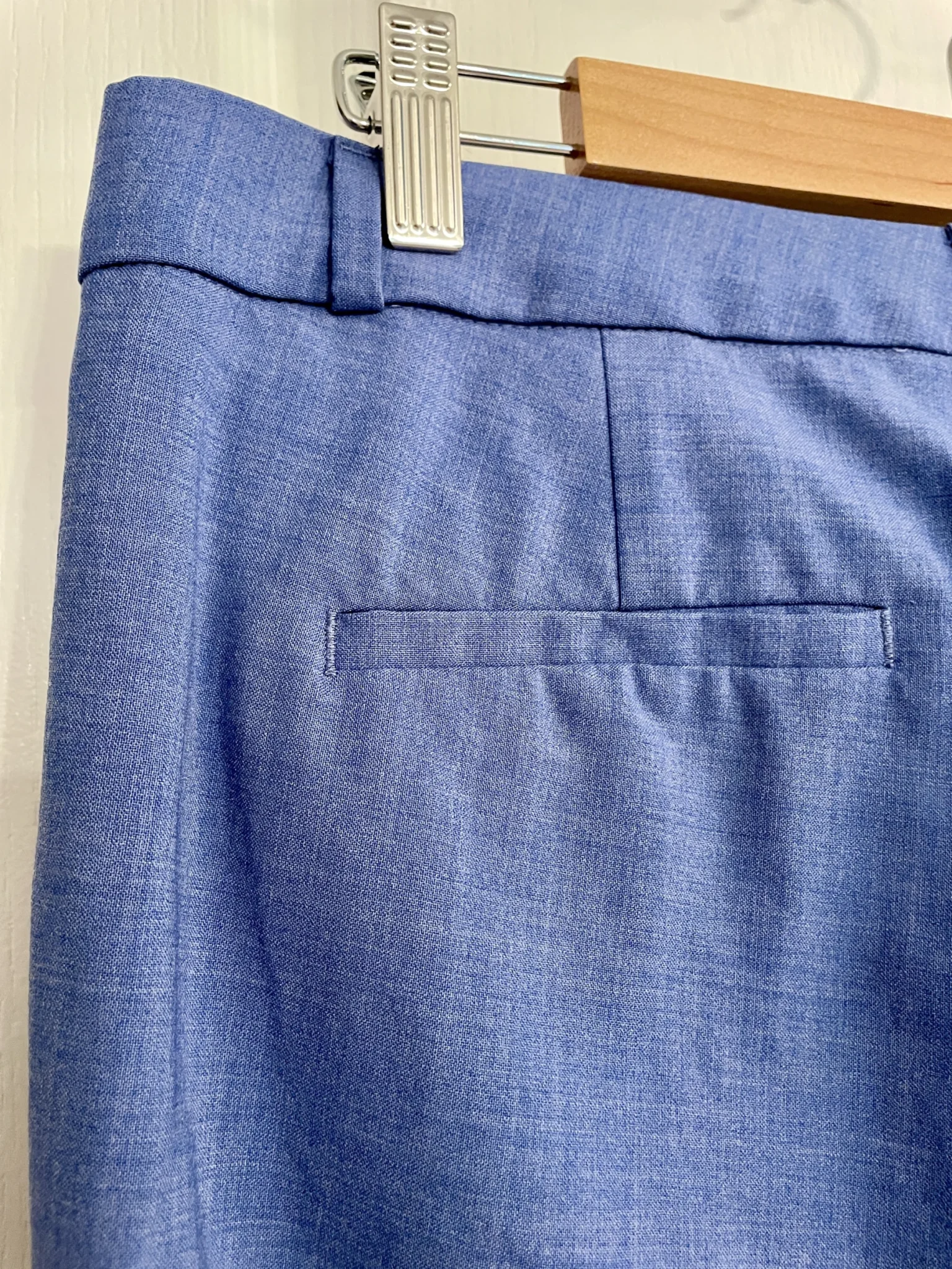 Image for Banana Republic - Pantalon en laine bleu