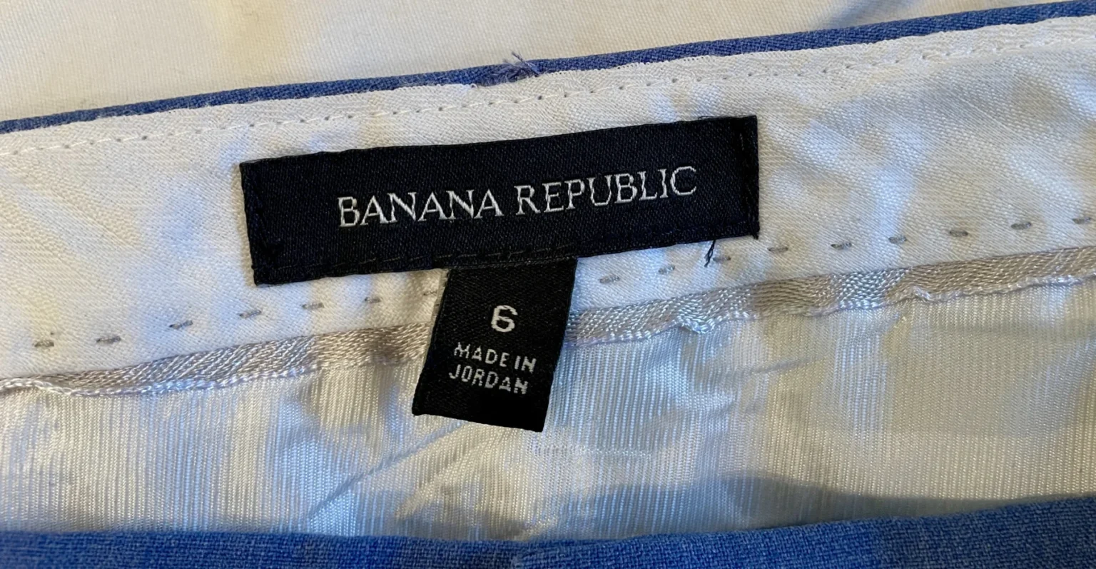 Image for Banana Republic - Pantalon en laine bleu