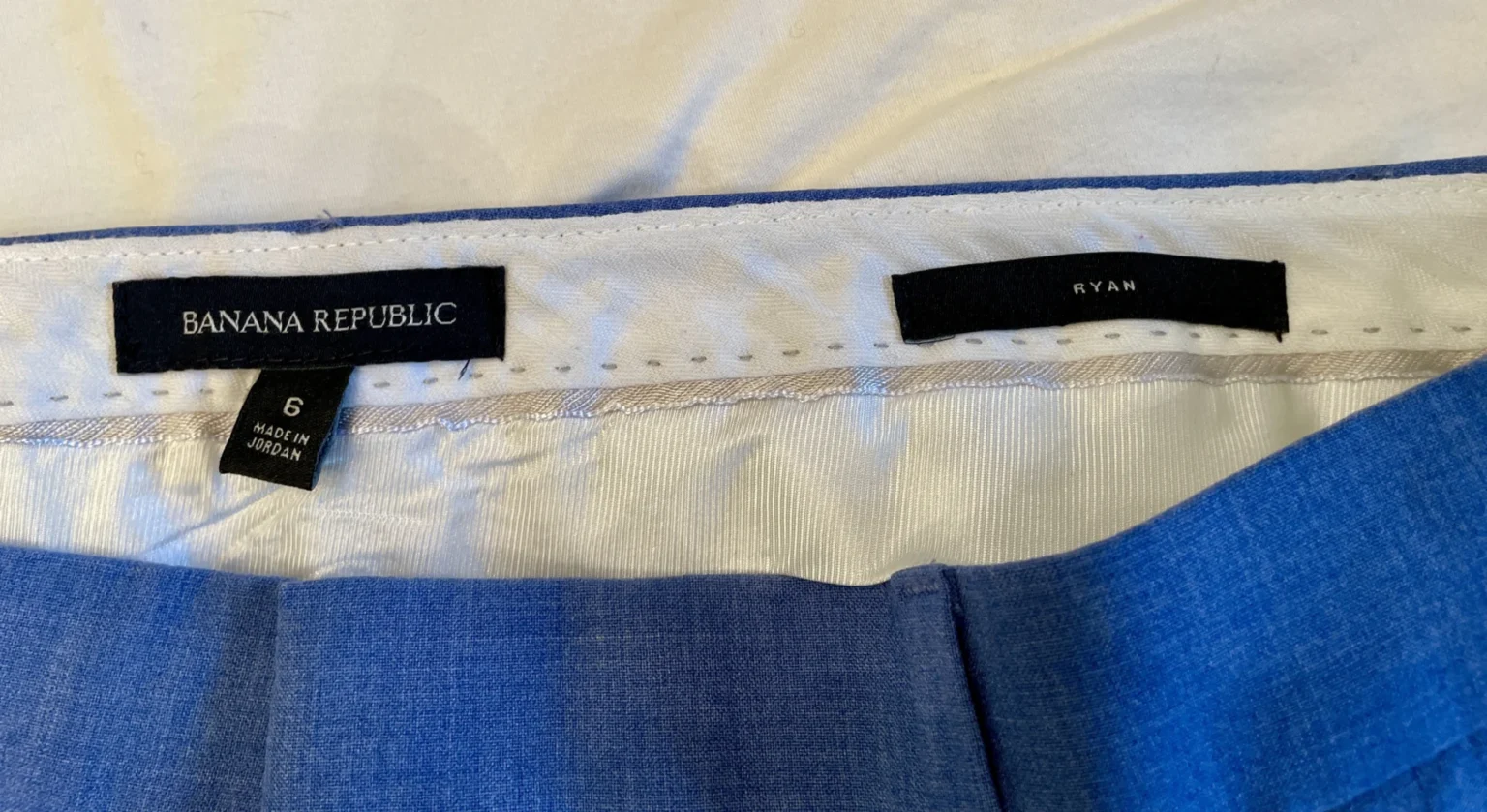 Image for Banana Republic - Pantalon en laine bleu