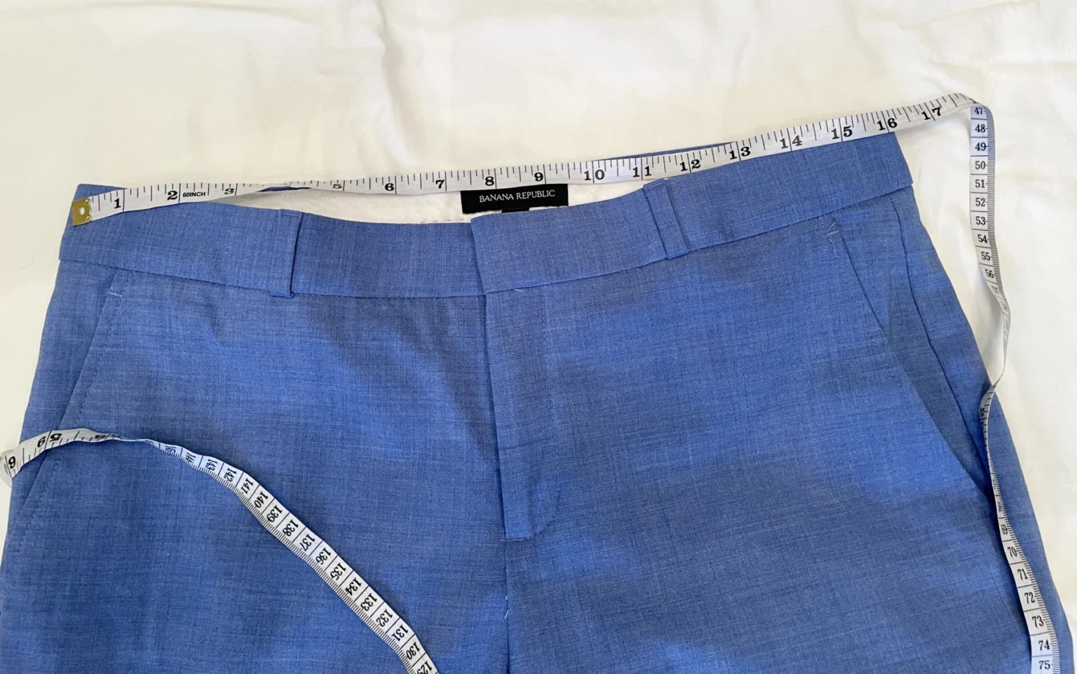 Image for Banana Republic - Pantalon en laine bleu