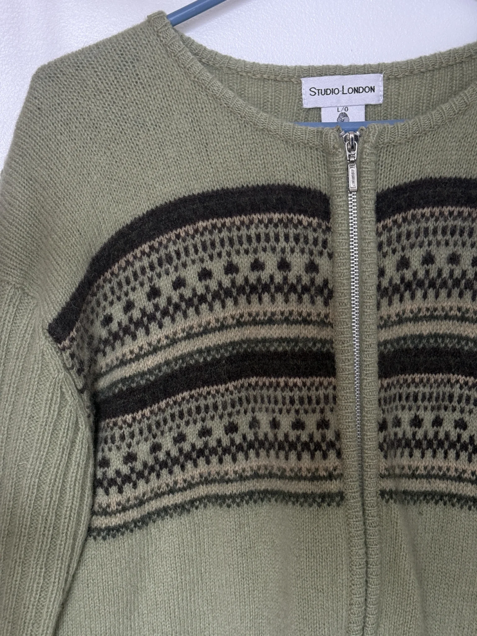 Image for Veste 100% laine vert pomme