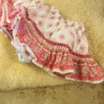 Featured thumbnail for Jupe été coton doublée légère rose bébé fille 0-3
