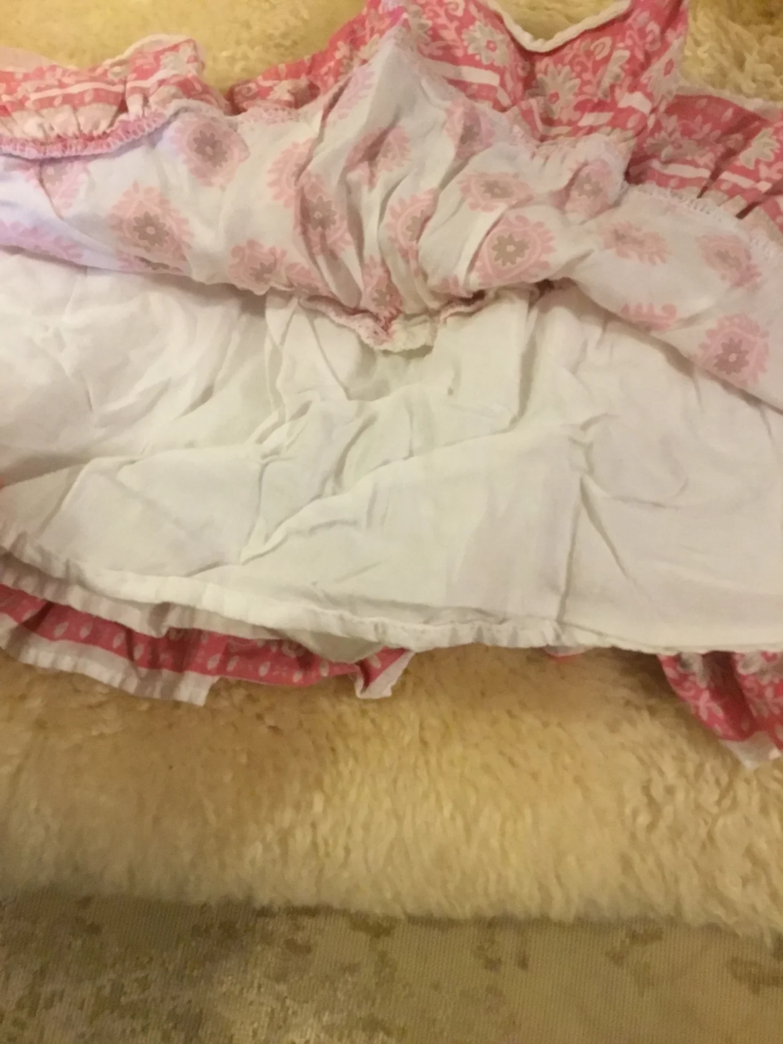 Image for Jupe été coton doublée légère rose bébé fille 0-3