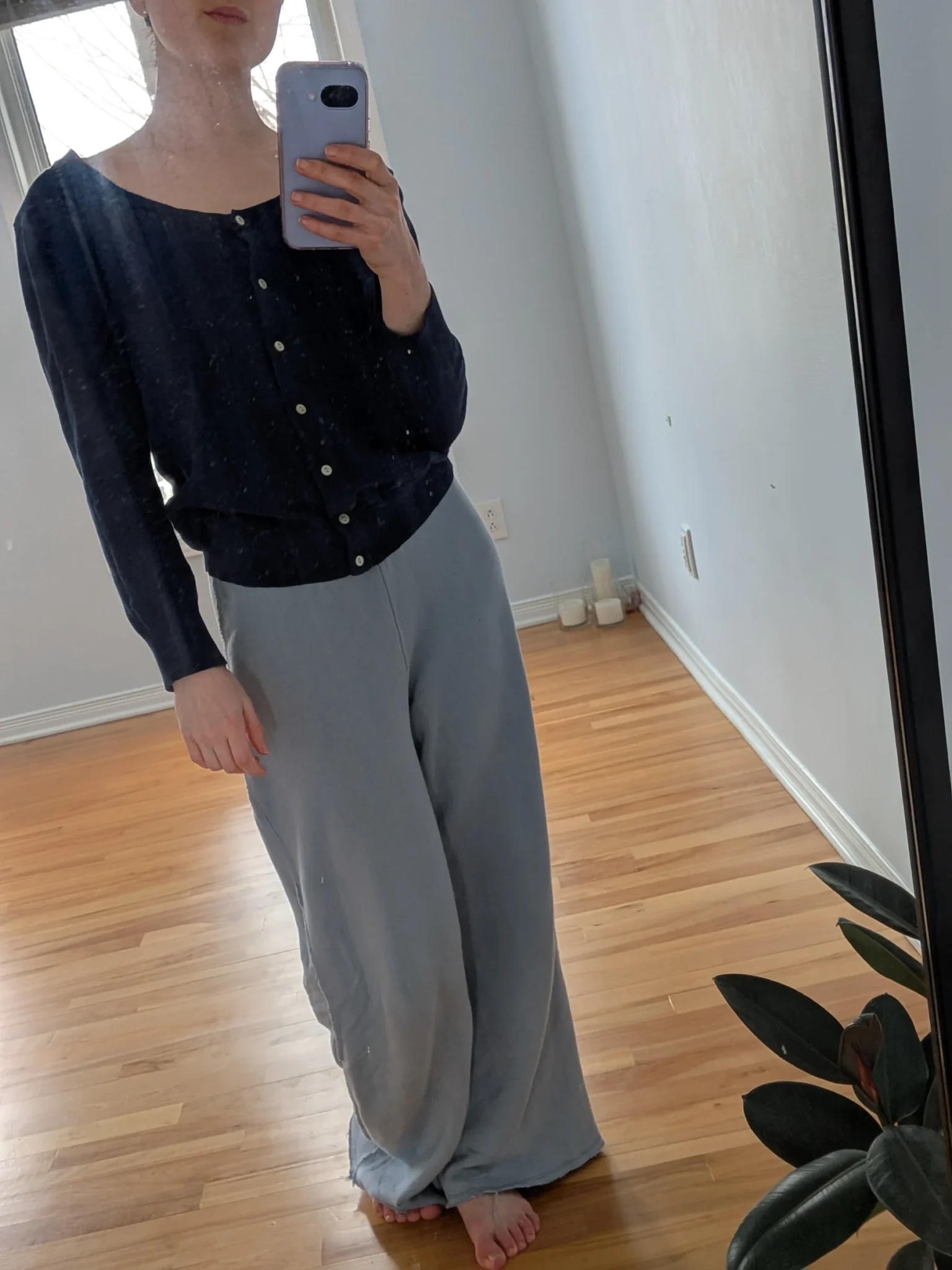Image for Navy blue cardigan small