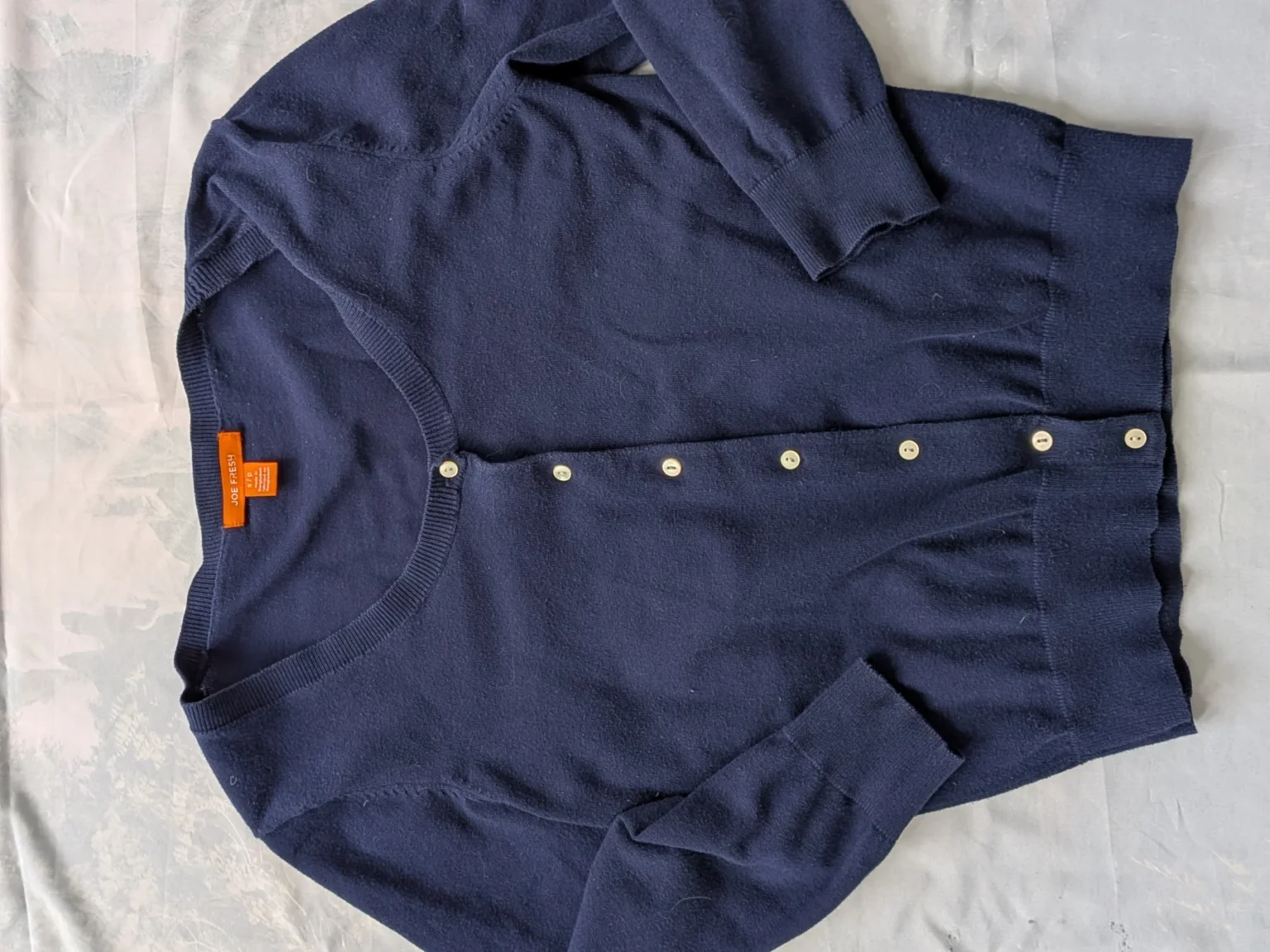Image for Navy blue cardigan small