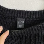 Thumbnail for Black knitted jumper