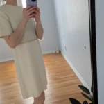 Thumbnail for Zara suede and cream leather dress Small