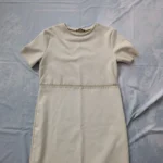Thumbnail for Zara suede and cream leather dress Small