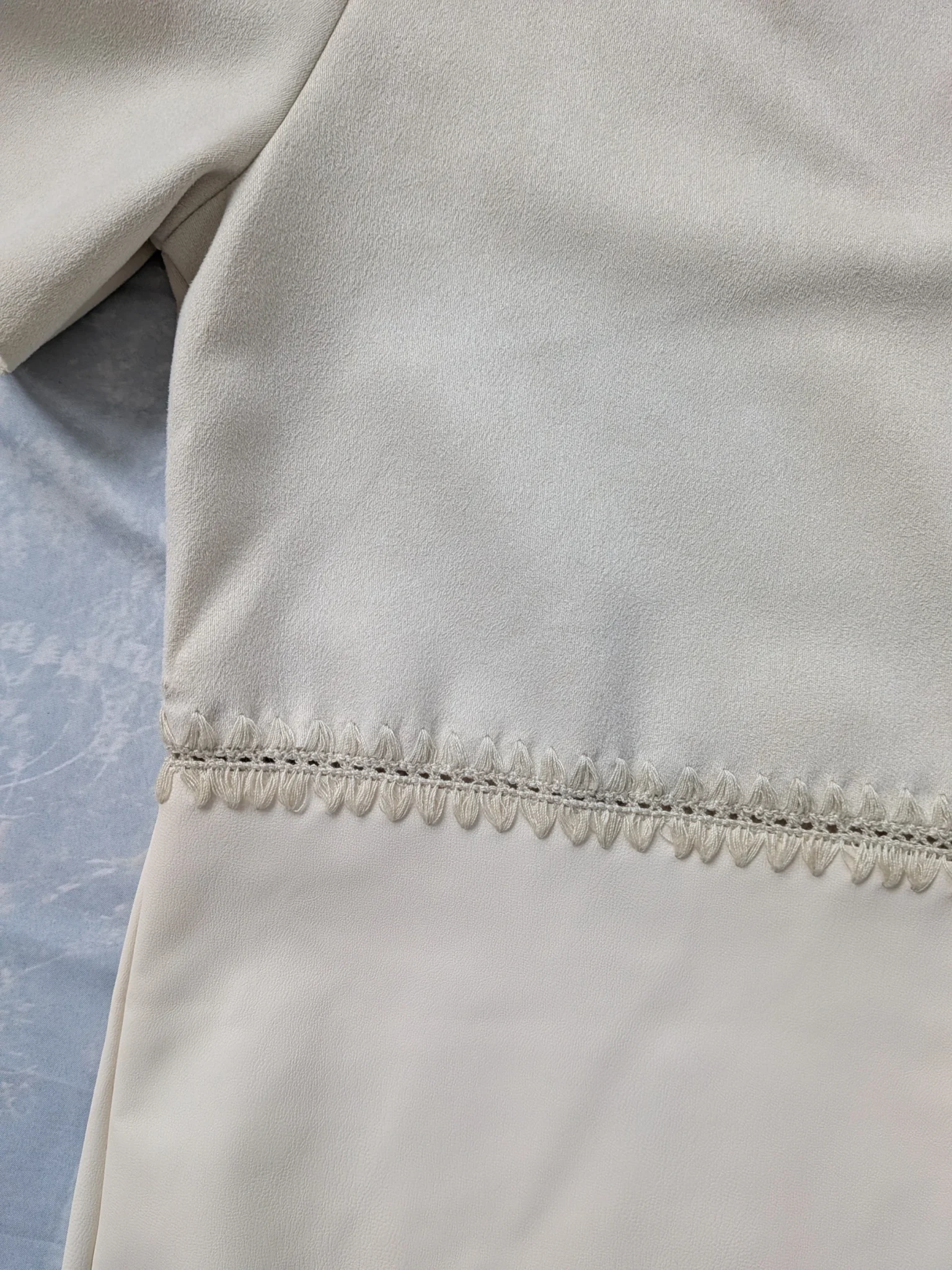 Image for Zara suede and cream leather dress Small