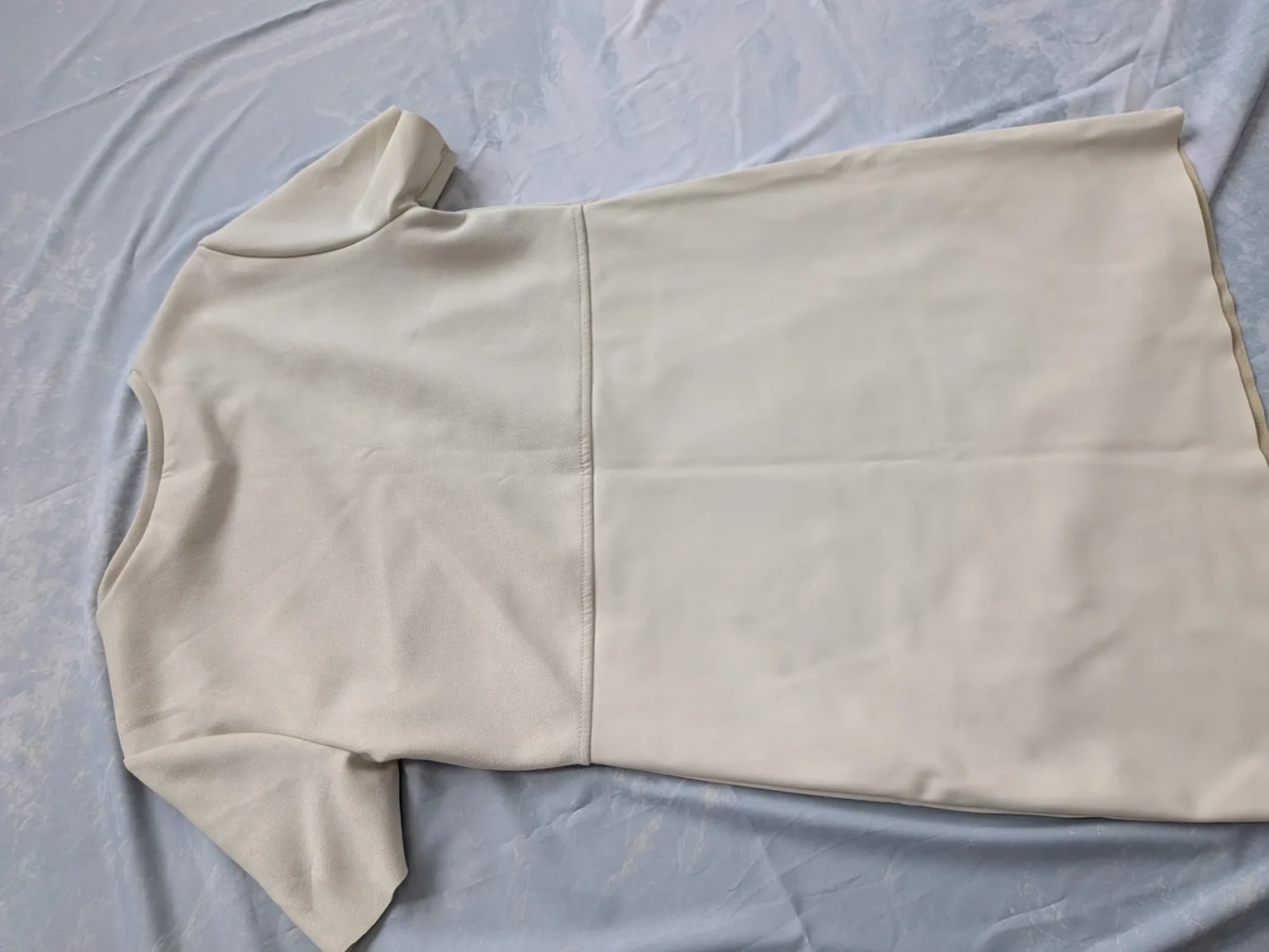 Image for Zara suede and cream leather dress Small