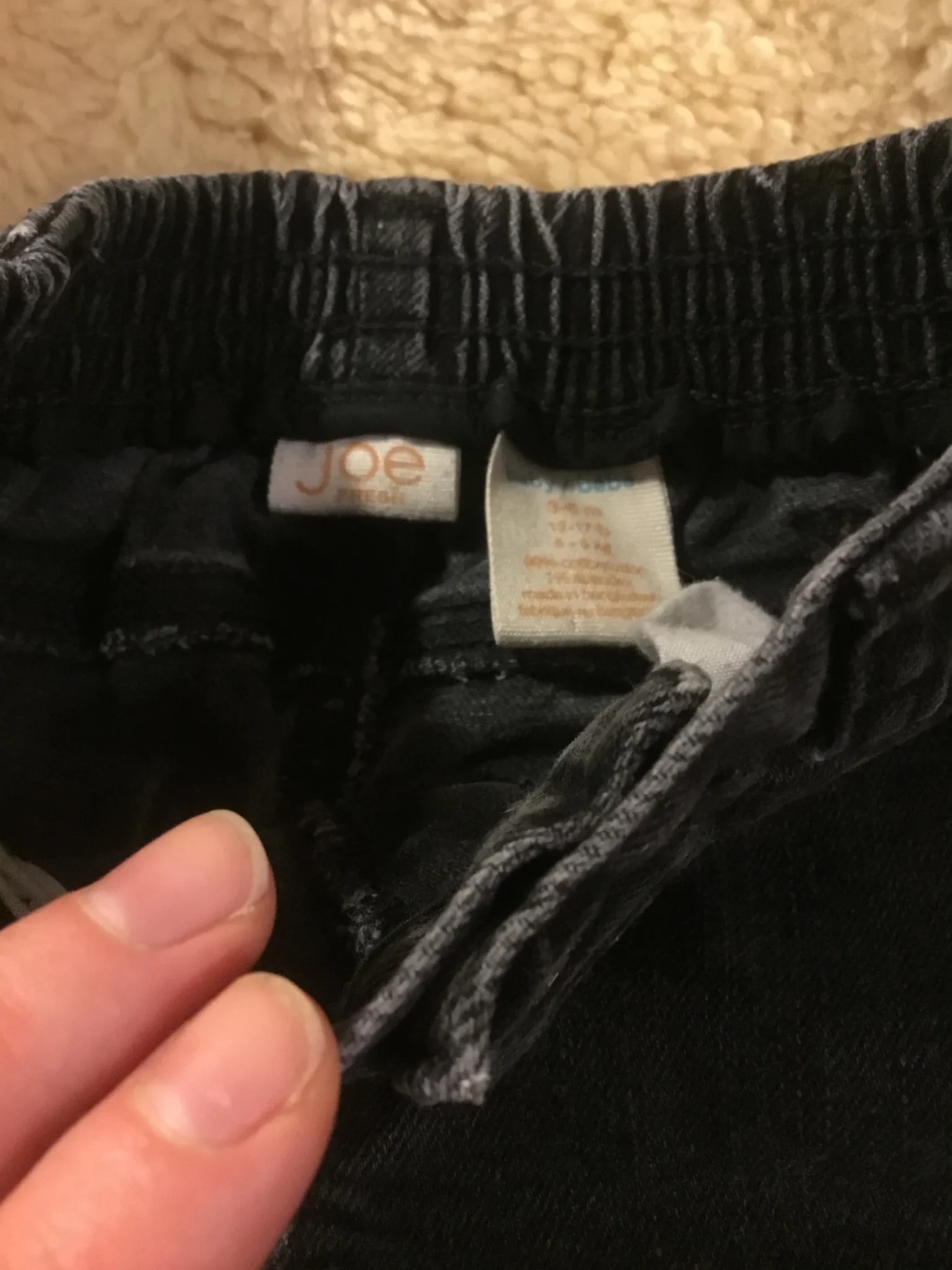 Image for Jeans noir charcoal bébé unisexe 3-6 généreux