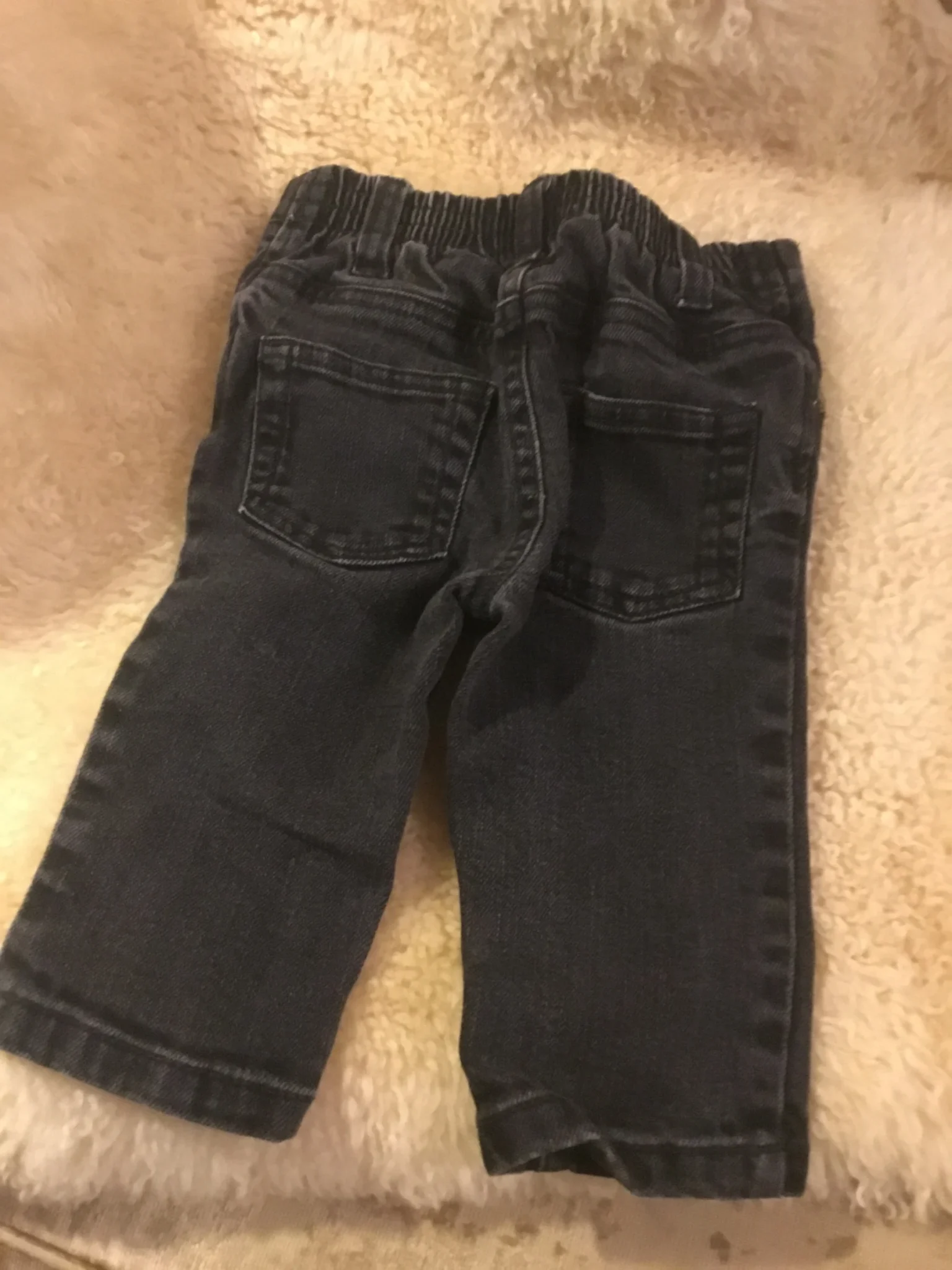 Image for Jeans noir charcoal bébé unisexe 3-6 généreux