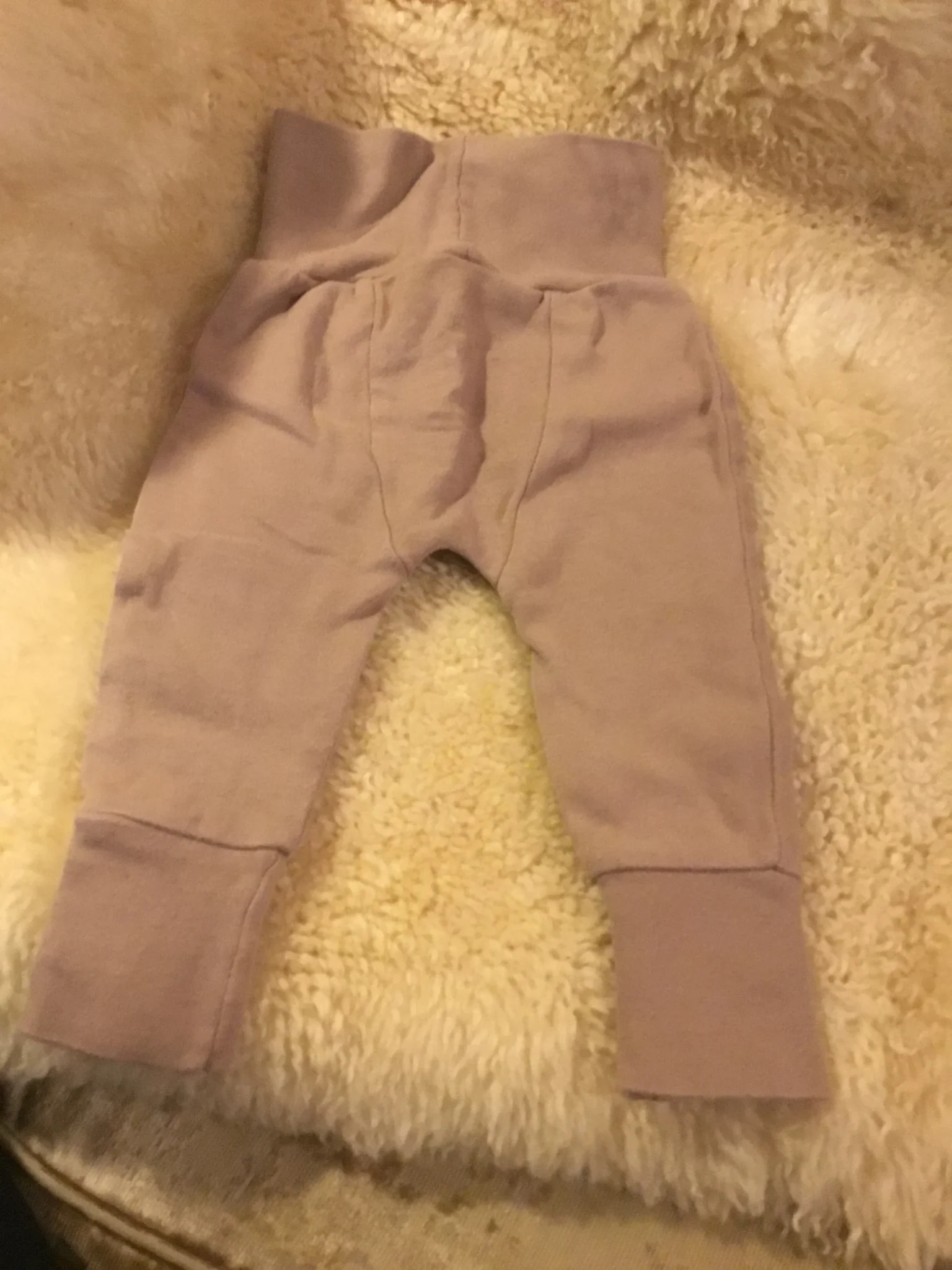 Image for Pantalon leggings taupe coton bio bébé unisexe 3-6