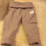 Thumbnail for Pantalon leggings taupe coton bio bébé unisexe 3-6