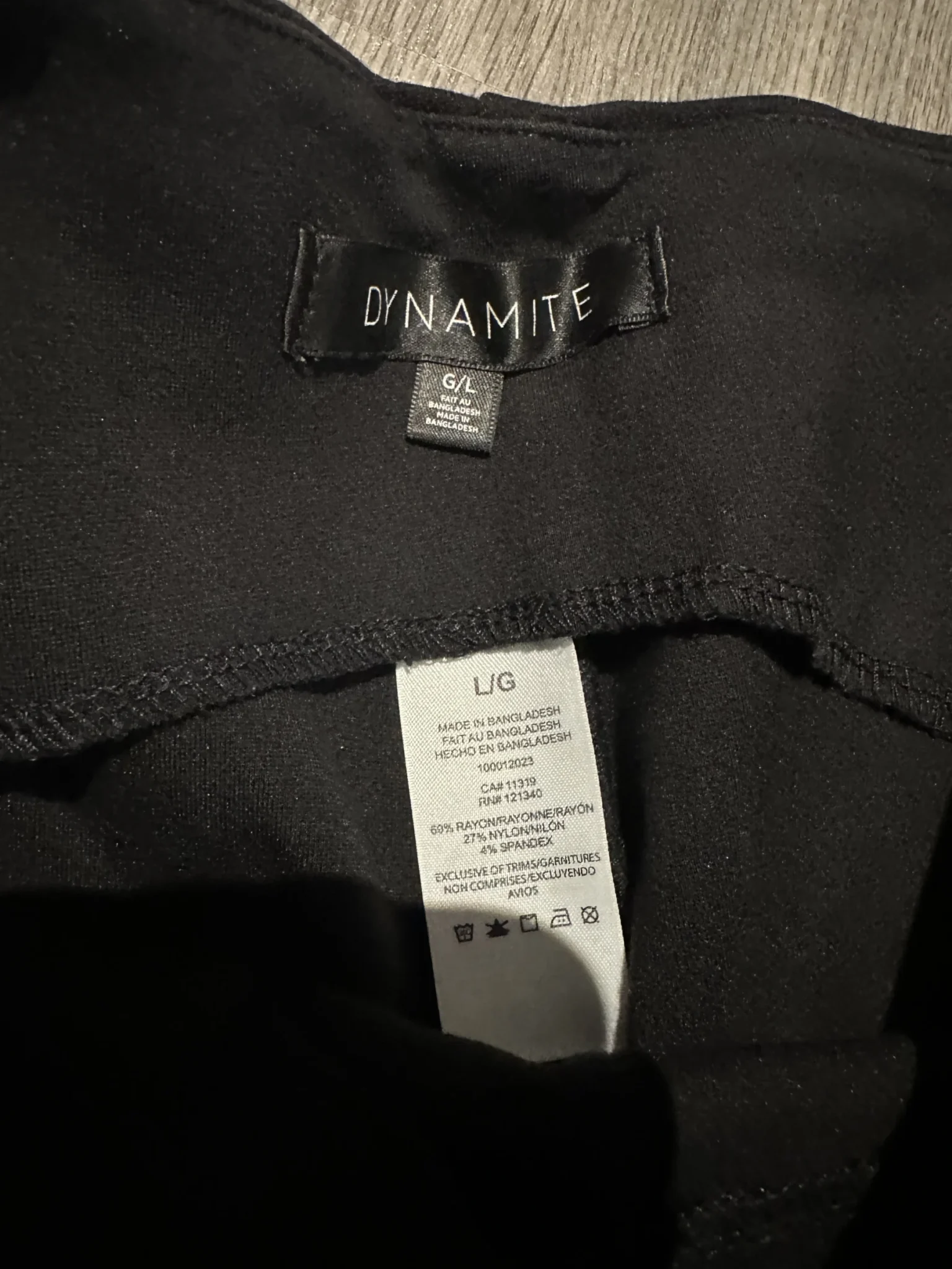 Image for Dynamite black leggings