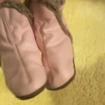 Thumbnail for Pantoufles chaussons bottes cuir bébé fille 6-12