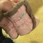 Thumbnail for Pantoufles chaussons bottes cuir bébé fille 6-12