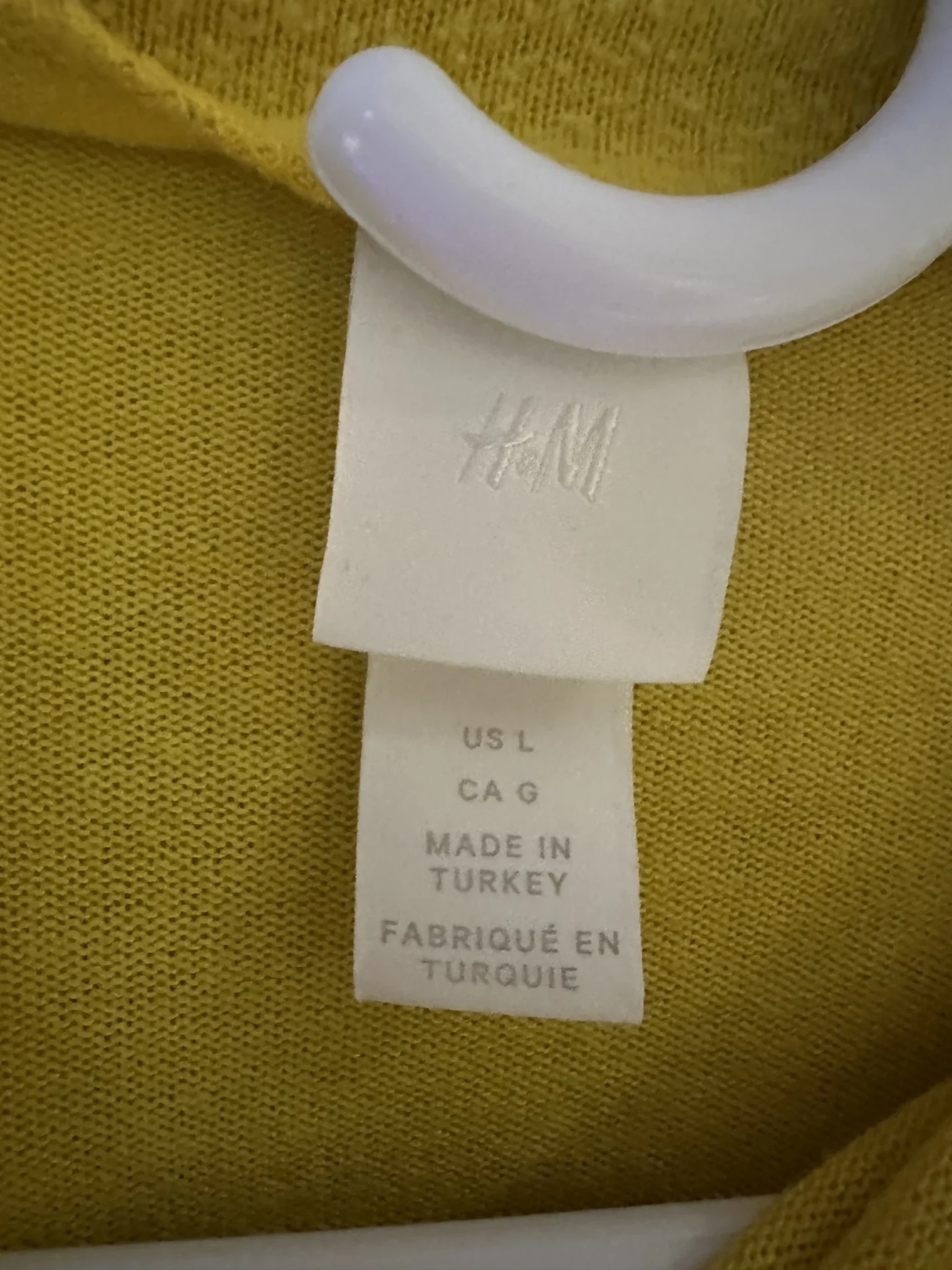 Image for H&M yellow jumper