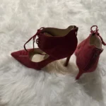 Thumbnail for Beaux souliers rouges suede