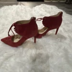 Thumbnail for Beaux souliers rouges suede