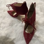 Thumbnail for Beaux souliers rouges suede